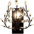 Wall Lighting Fixtures Led Crystal Aisle Wall Lamp Amen Style Wrought Iron Candle Wall Sconce Wall Mounted Lighting Fixture for Bathroom Bedroom Living Dining Room Entryway Aisle Decor Wall