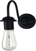 Black Retro Wall Sconce Lamp Holder Wrought Iron Indoor Lantern Mount Lighting Fixture,Chandelier