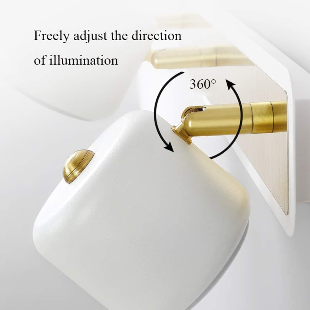Mirror Lamp LED Modern - Mirror Light，Adjustable Angle Wrought Iron Acrylic，Bathroom Dressing Table Wash Basin