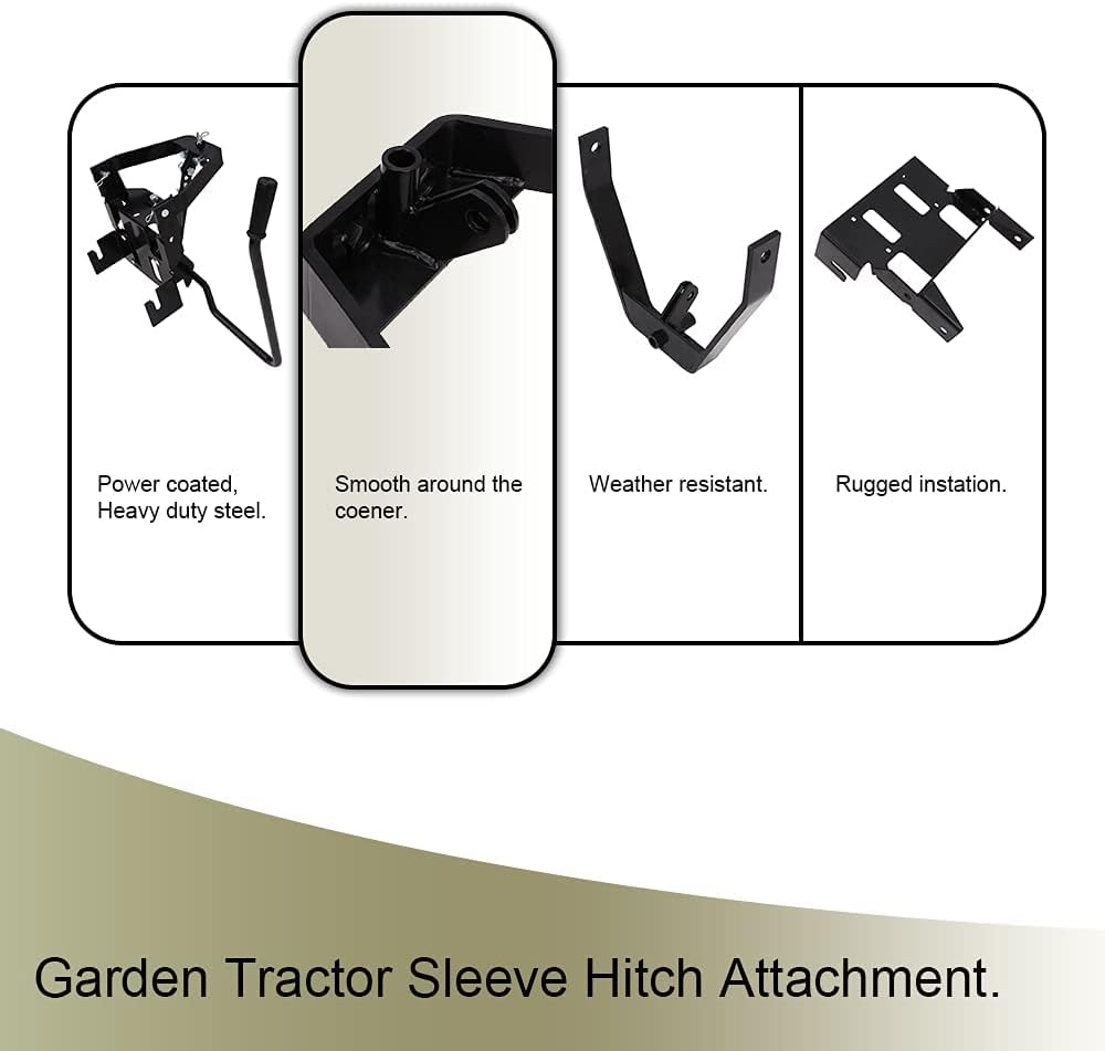 NIXFACE Rear Sleeve Hitch for Garden Tractors Fit for Husqvarna/Craftsman T200 and T300 Series/Cub Cadet Riding Lawn Mower Tractors Replace for #585607901