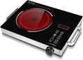 2200W Electric Induction Countertop Burner with 2 Handle LCD Sensor Touch Timer 6 Power Induction Burner for Cooking Induction Cooktop