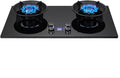 Built-in Gas Stove, 2 Burner Gas Stove, 5.0KW/5.2KW Nine-Cavity Timer (Independent On Both Sides) High Flame, Independent Stove Camping Outdoor (Size : NG)