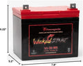 Lawn Tractor battery 400+ CCA's, U1-35 for Cub Cadet LT1040, LT1042, LT1045, LT1046, LT1050, SLT1550, SLT1554
