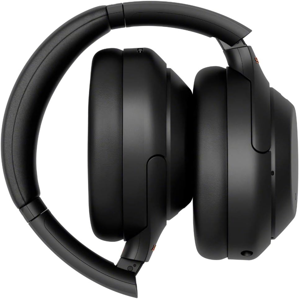 Sony WH1000XM4/B Premium NC Wireless Over-The-Ear Headphones Bundle with Deco Gear Premium Hard Body Case + Converter Adapter Type C + Mizco Travelocity in-Ear Headphone + 2 Year Protection Pack