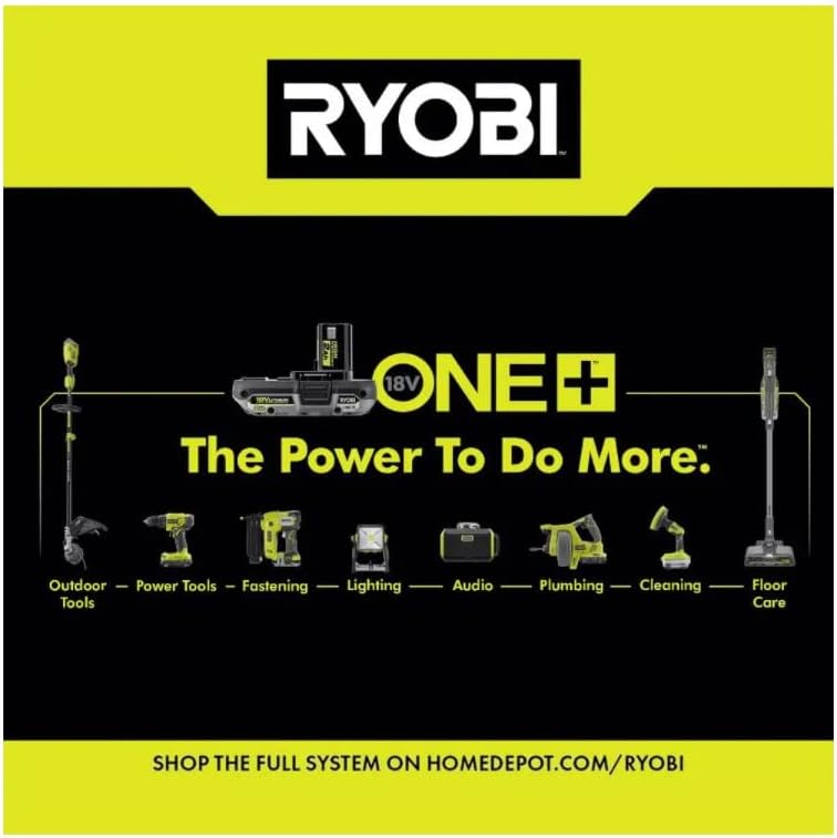 Ryobi ONE+ 18V Lithium-Ion 4.0 Ah Battery (2-Pack) with 18V Lithium-Ion Charger