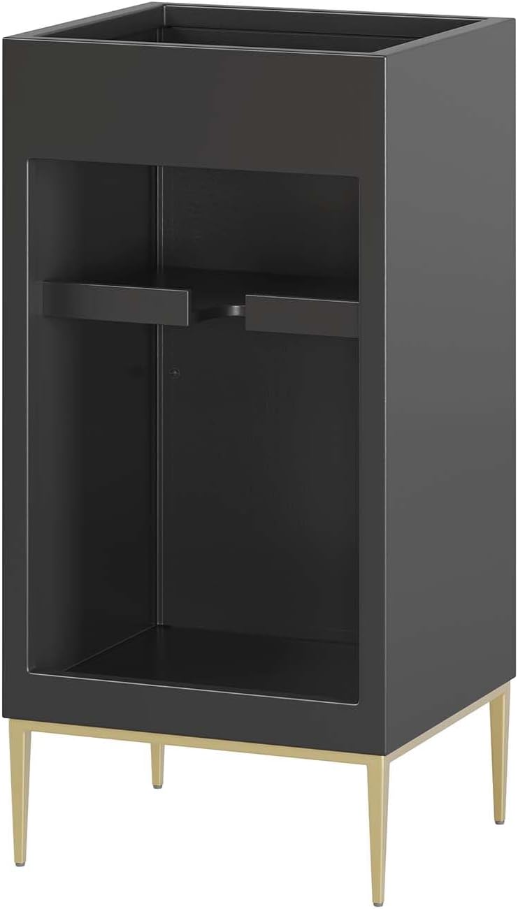 Modway Awaken Bathroom Vanity Cabinet, 18', Black