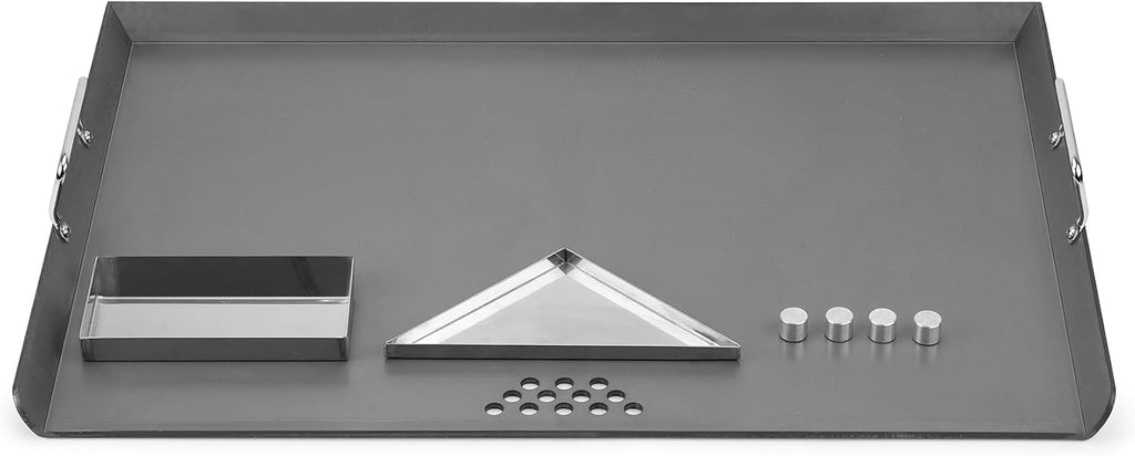 Stanbroil Flat Top Griddle for Standard 30' Ranges with Gas/Radiant Glass Ceramic/Electric Coil Cooktops, Includes 2 Drip Trays and 4 Spacers