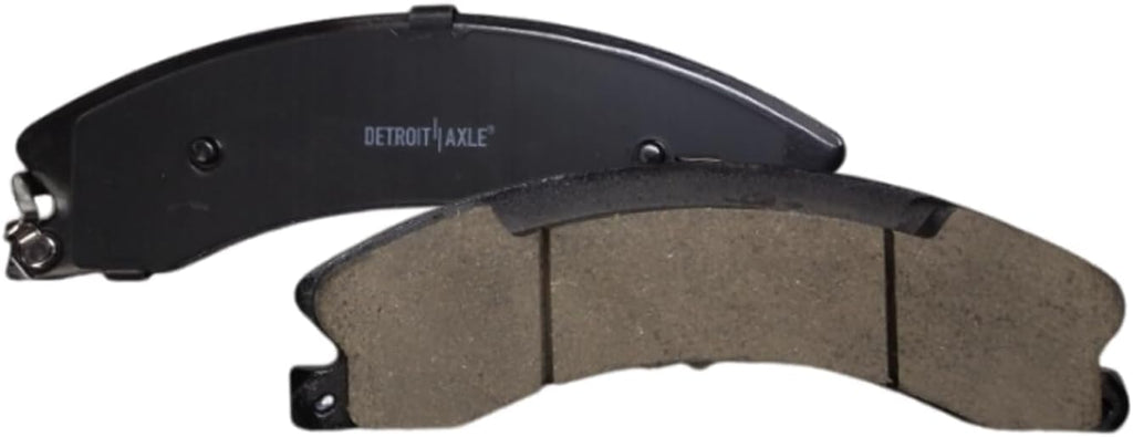 Detroit Axle - Brake Kit for 2016-2023 Nissan Titan XD Drilled and Slotted Disc Brake Rotors Ceramic Brake Pads Replacement: 14.17' inch Front and 14.37' inch Rear Rotor