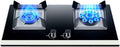 Recessed Gas Stove Cooktop,2 Burners Natural Gas and Propane Stove,Built in Gas Stove Top,with Thermocouple Protection