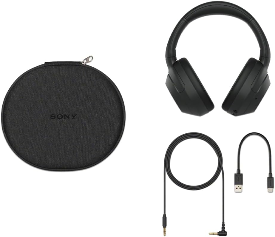 Sony ULT WEAR Noise Canceling Wireless Headphone Bundle with gSport Case (Black)