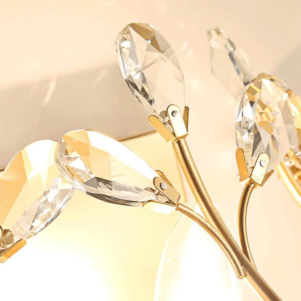 Wall Lighting Fixtures LED Crystal Aisle Wall Lamp American Style Wrought Iron Candle Wall Sconce Wall Mounted Lighting Fixture for Bathroom Bedroom Living Dining Room Entryway Aisle Decor ( Color : G