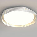 Modern Flush Mount Ceiling Light Fixtures Irregular White Wrought Iron Ceiling Lights Acrylic Shade Ceiling Lamp for Bedroom Laundry Room Bathroom Living Room