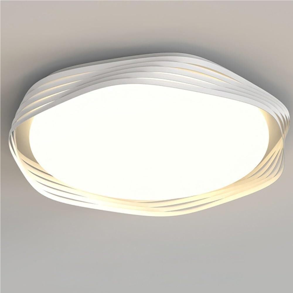 Modern Flush Mount Ceiling Light Fixtures Irregular White Wrought Iron Ceiling Lights Acrylic Shade Ceiling Lamp for Bedroom Laundry Room Bathroom Living Room