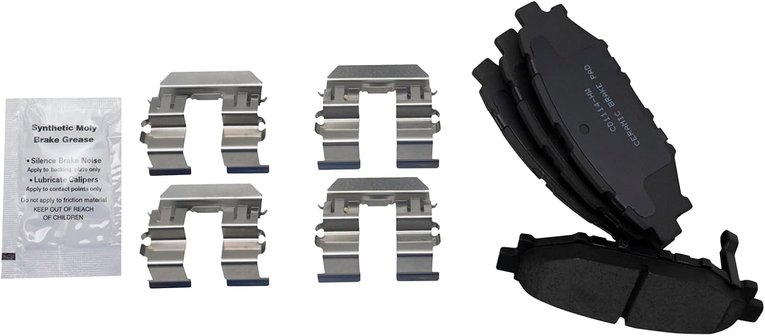 TRQ Front and Rear Brake Pad and Rotor Set Ceramic Vented Rotors Compatible with 2009-2010 Subaru Forester 2008-2010 Impreza 2010-2012 Legacy Outback