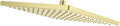 Pfister USH-06SHW Modern Square 1.75 GPM Single Function Rain Shower Head - Brushed Gold