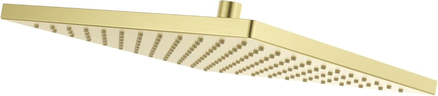 Pfister USH-06SHW Modern Square 1.75 GPM Single Function Rain Shower Head - Brushed Gold