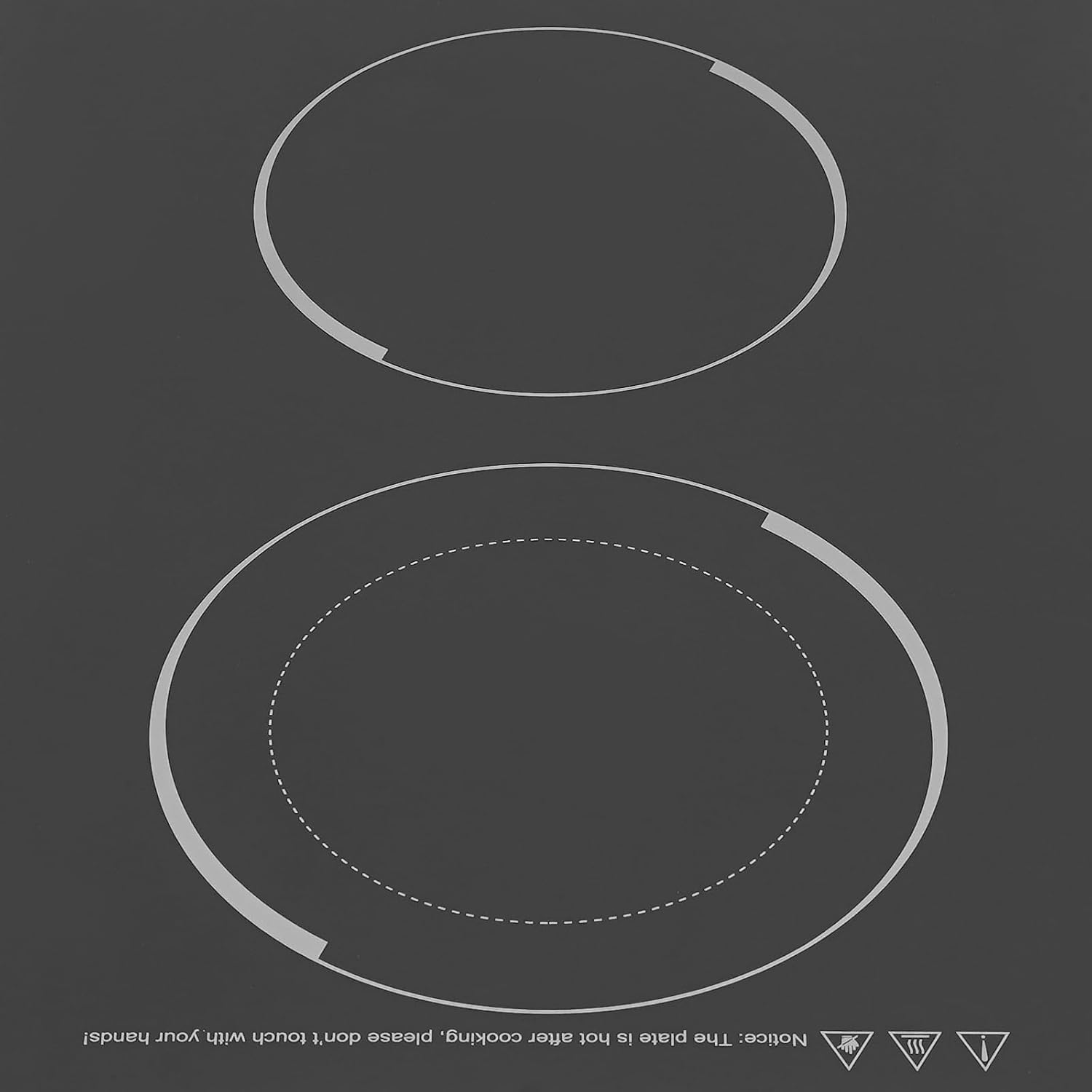 Electric Ceramic Cooktop, Built-In 2 Burners Electric Cooktop, 1700W Countertop Electric Cooktop Stovetop with Kid Safety Lock, LED Display Screen, Timer, and 5 Gears