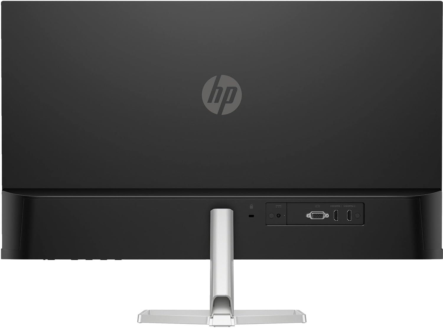 HP Series 5 527sf Monitor (Replaces Model M27h) 94F44AA#ABA w/Docztorm Dock, 27' FHD IPS (1920x1080) Display, 2x HDMI, 1x VGA, Flicker-free, Ideal for Home & Business, Black/Silver (2024 Latest Model)