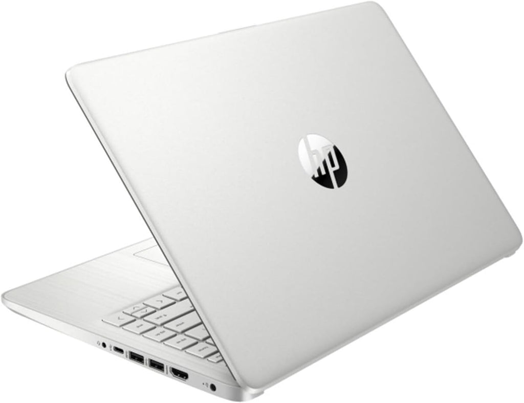 HP 2025 Upgraded Laptop with Microsoft Office and 1TB Cloud Storage (1-Year) | 14 inch HD Computer | 8GB RAM | 128GB SSD + 128GB Portable SSD | Intel 4-Core CPU | Webcam | Windows 11 | LE Bundle