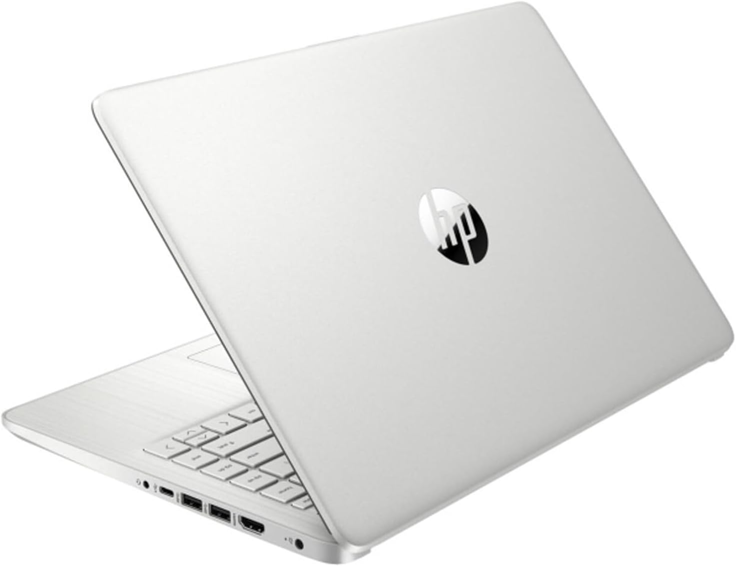 HP 2025 Upgraded Laptop with Microsoft Office and 1TB Cloud Storage (1-Year) | 14 inch HD Computer | 8GB RAM | 128GB SSD + 128GB Portable SSD | Intel 4-Core CPU | Webcam | Windows 11 | LE Bundle