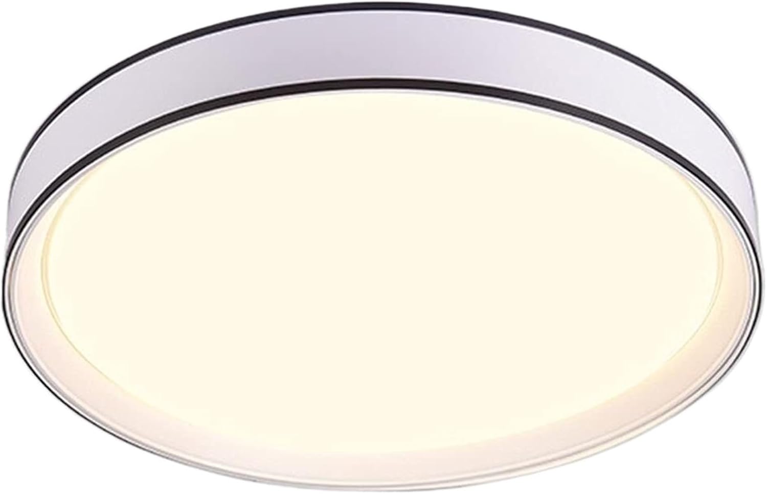 Modern Simple LED Ceiling Light, Dimmable Wrought Iron Ceiling Lamp for Bedroom Living Room Dining Room Lighting Fixtures(White)
