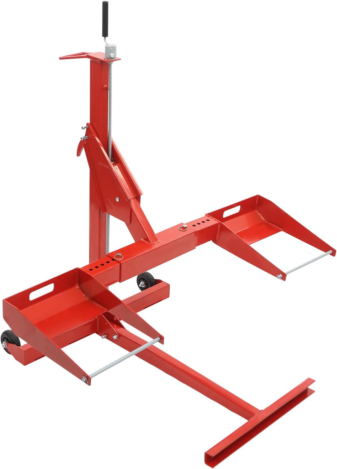 Lawn Mower Jack Lift, 750 Lbs Capacity Riding Lawn Mower Lift, Retractable Riding Mower Lift for Lawn mowers and Garden Tractors, Lift Height 0-62cm/0-24.41in