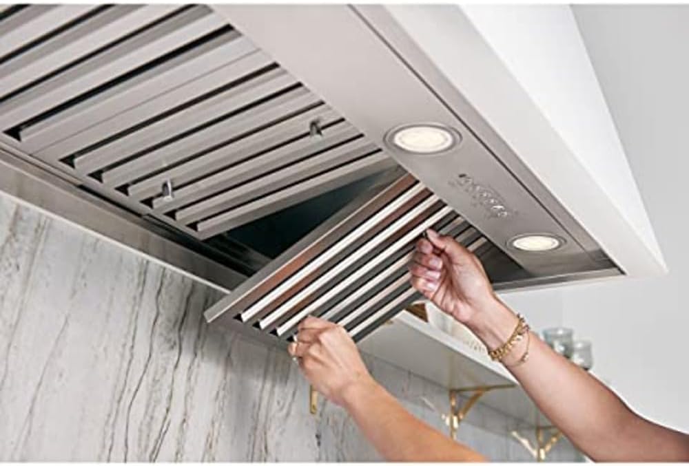GE Profile Smart Range Hood Insert | 30 Inch Kitchen Exhaust Fan with 4 Speeds, Dimmable LED Lights | Wifi Connectivity & Smart Home Kitchen Essentials for Frequent Cooks | 610 CFM | Stainless Steel