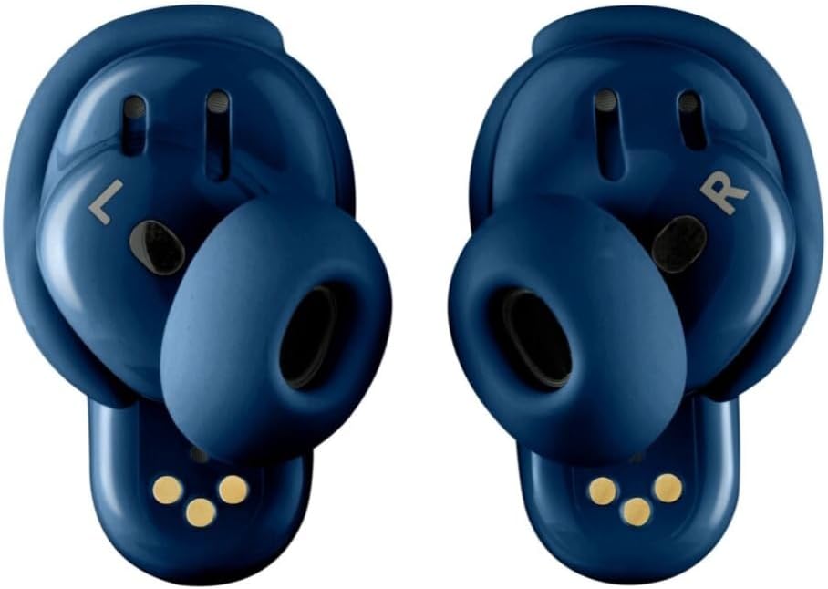 Bose QuietComfort Ultra Bluetooth Earbuds, Wireless Earbuds with Spatial Audio and World-Class Active Noise Cancellation, Deep Bass, Up to 6 Hours of Playtime, Lunar Blue - Limited Edition Color