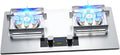 Gas Cooktop,17060 BTU Stainless Steel Gas Stove,Home Tabletop/Built-in Two Burners,Easy to Clean,Flameout Protection(LPG)(NG) (Size : NG)