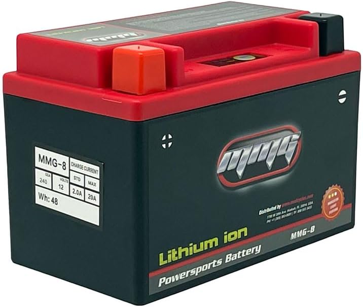 MMG YTX14-BS YTX14H Lithium Ion Sealed Factory Activated Powersports Battery 12V CCA 240 for Motorcycles Aprilia BMW Honda Kawasaki KTM Yamaha (MMG8)