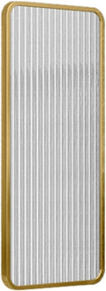 Urinal Privacy Screen Toilet Partition, Wall-Mounted Wrought Iron Tempered Glass Urinal Barrier Divider Partition for Public Space, Bathroom, Hotel,Black (Color : Gold)