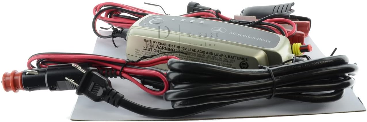 Genuine Mercedes-Benz 5A Battery Charger with Trickle Charge Function.