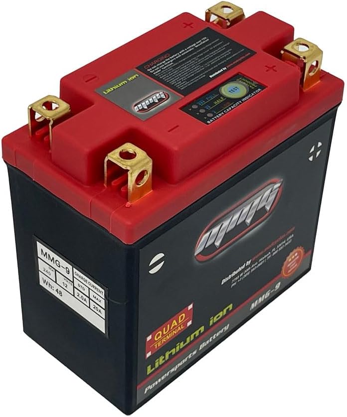 MMG YTX14AHX Lithium-Ion Sealed Activated Powersports Battery 12V CCA 240 Quad Terminal, Replaces YTX14AH-BS YTX14AH YTX14AHL-BS YTX14AHL (MMG9)