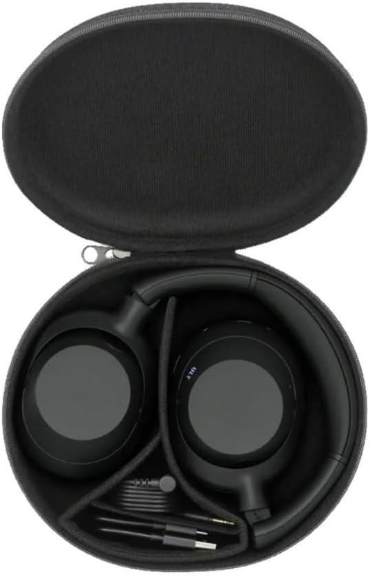 Sony ULT WEAR Wireless Noise Cancelling Over-Ear Headphones (Black) Bundle with Clip-On White and Red Light (2 Items)