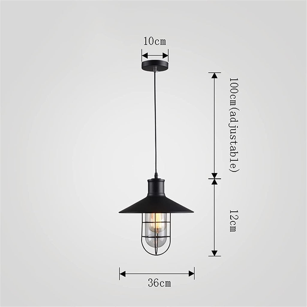 LED Modern Chandelier Lamp, Pendant Lights - Industrial Chandelier LOFT Retro Pendant Lights Black Wrought Iron Classic Barn Lighting Fixture,Pendant Lighting Ceiling Chandelier