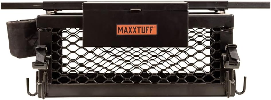 MAXXTUFF Heavy-Duty ROPSRIDER XHD Tractor Basket, Fits Most Tractor and Zero Turn Mower ROPS Bars, Model MTF100