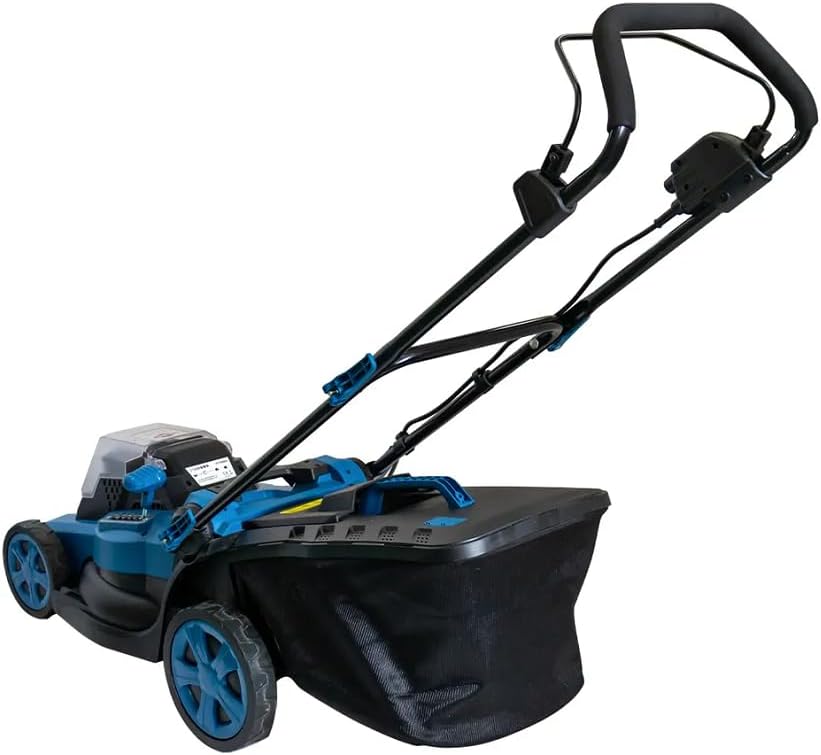 Home Use Grass Cutting Machine Electric Cordless Hand Push Lawn Mower Grass Box