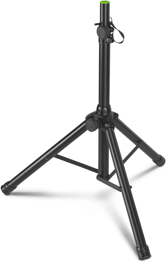 Gravity Laptop Stand LTS T 01 Adjustable Laptop Stand with Holding Pins for DJs and Producers, black