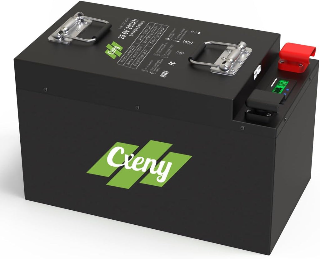 24V 200Ah Lithium Battery 24V LiFePO4 Battery, 5120Wh Power Out, Built-in 200A BMS, 4000+ Deep Cycles, Perfect for RV, Marine, Solar Power System Back-up, Home Energy Storage and Off-Grid Application