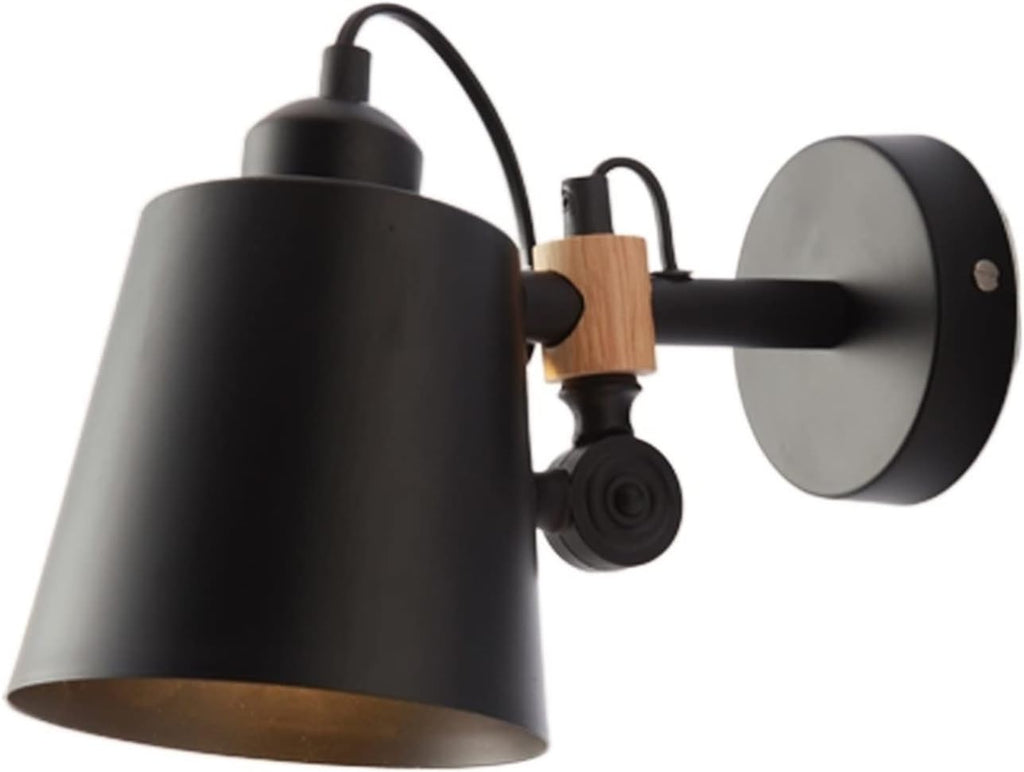 Wall Mounted Light Black And White Two Nordic Modern Minimalist Wall Lamp Optional Creative Personality LED Wall Lamp Wrought Iron Bedroom Bedside Aisle Living Room Bathroom Mirror Front Light P