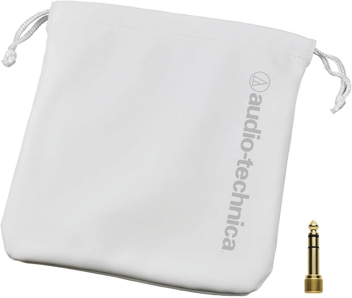 Audio Technica ATH-M50X White Professional Studio Monitor Headphones Wired Bundle with 3 Detachable Cables, 25ft Headphone Extension Cable, Adapter, Pouch and Instrument Polishing Cloth