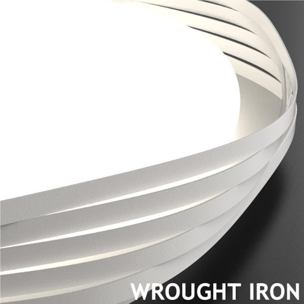 Modern Flush Mount Ceiling Light Fixtures Irregular White Wrought Iron Ceiling Lights Acrylic Shade Ceiling Lamp for Bedroom Laundry Room Bathroom Living Room