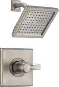 Delta Faucet Dryden 14 Series Single-Function Shower Trim Kit with Single-Spray Touch-Clean Shower Head, Stainless T14251-SS (Valve Not Included)