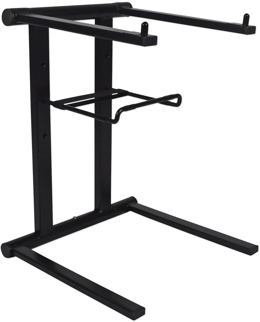 Rockville RFAAB Bundle: 110 in x 47.2 in DJ Event Facade Lightweight Frame Booth with Bag & Scrims, RLS2400 Lightweight Folding DJ Laptop Stand with Extra Shelf & Travel Bag, 2-Items