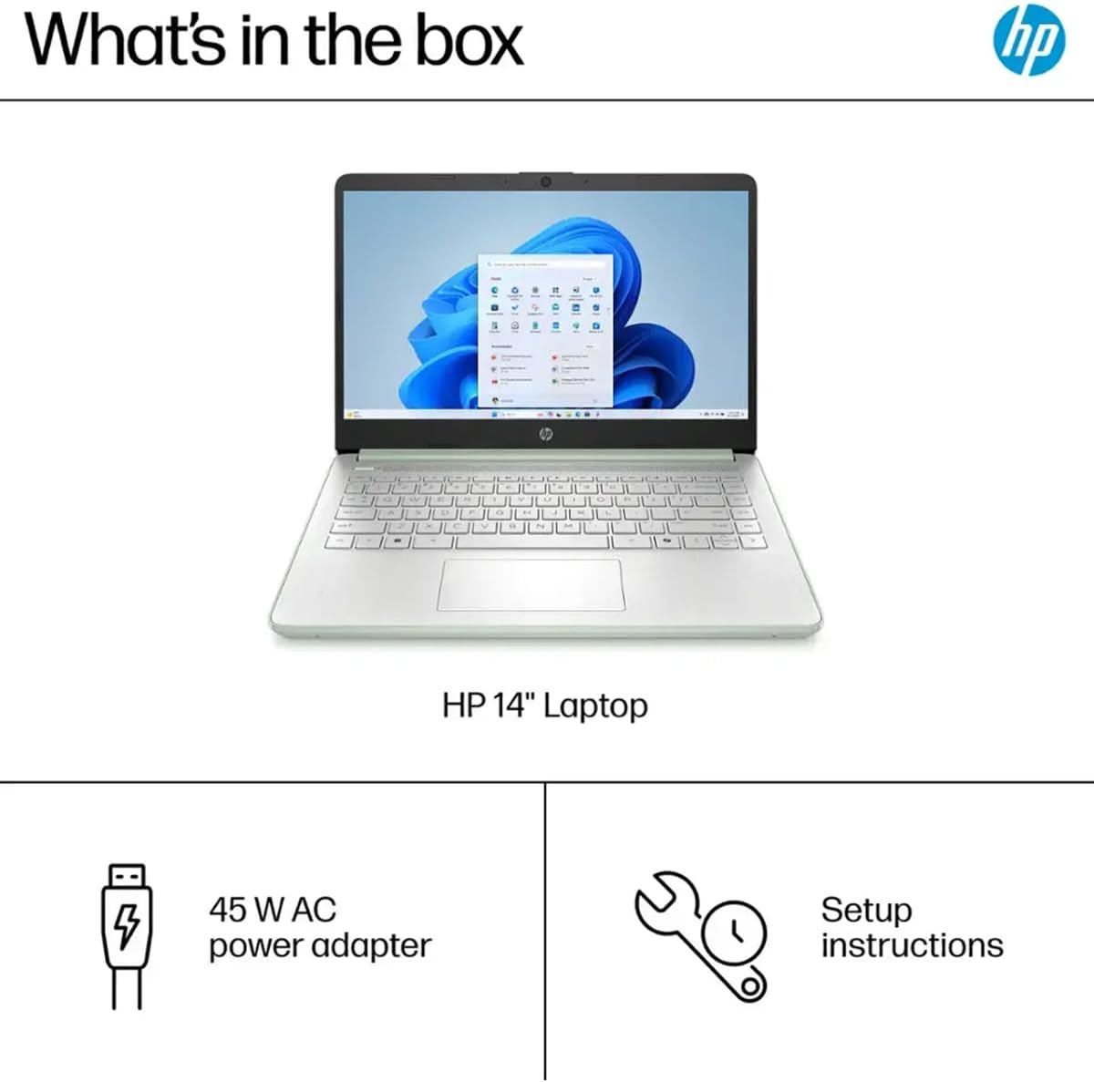 HP 14'' Business Laptop Computer - Windows 11 Pro & Microsoft Office Lifetime License, Intel Processor N150, 14 inch HD Laptop, AI-Powered, 12 Hr Batter (8GB RAM | 128GB UFS | 256GB Extend Micro SD)