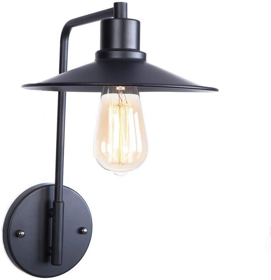 Wall Mounted Light Retro Metal Wall Lamp Vintage Industrial Wrought Iron Wall Light Sconce for Restaurant Living Room Bathroom Clothing Store Bedside Wall-Mounted Lighting Reading Light