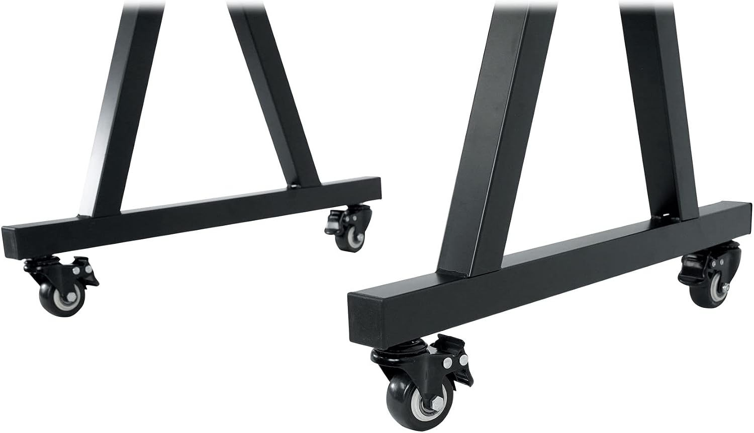 Rockville Z40W Bundle: Z-Style Pro Keyboard Stand with Lockable Wheels and Travel Bag, ZLS Laptop Stand Attachment with 12-in x 9.5-in Steel Tray, Adjustable Height & Tilt, 2-items