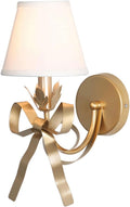 Modern Wall sconces Lights ing Fixtures Creative Bow Ties Wrought Iron Fabric Lampshade Lamp Mounted ing Fixture for Bedroom Living Room Aisle 's Room Bathroom Vanity Mirror (C