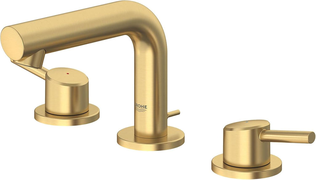 GROHE 205722431 Concetto 8' Widespread 2-Handle S-Size Bathroom Faucet, 1.2 GPM, Matte Black
