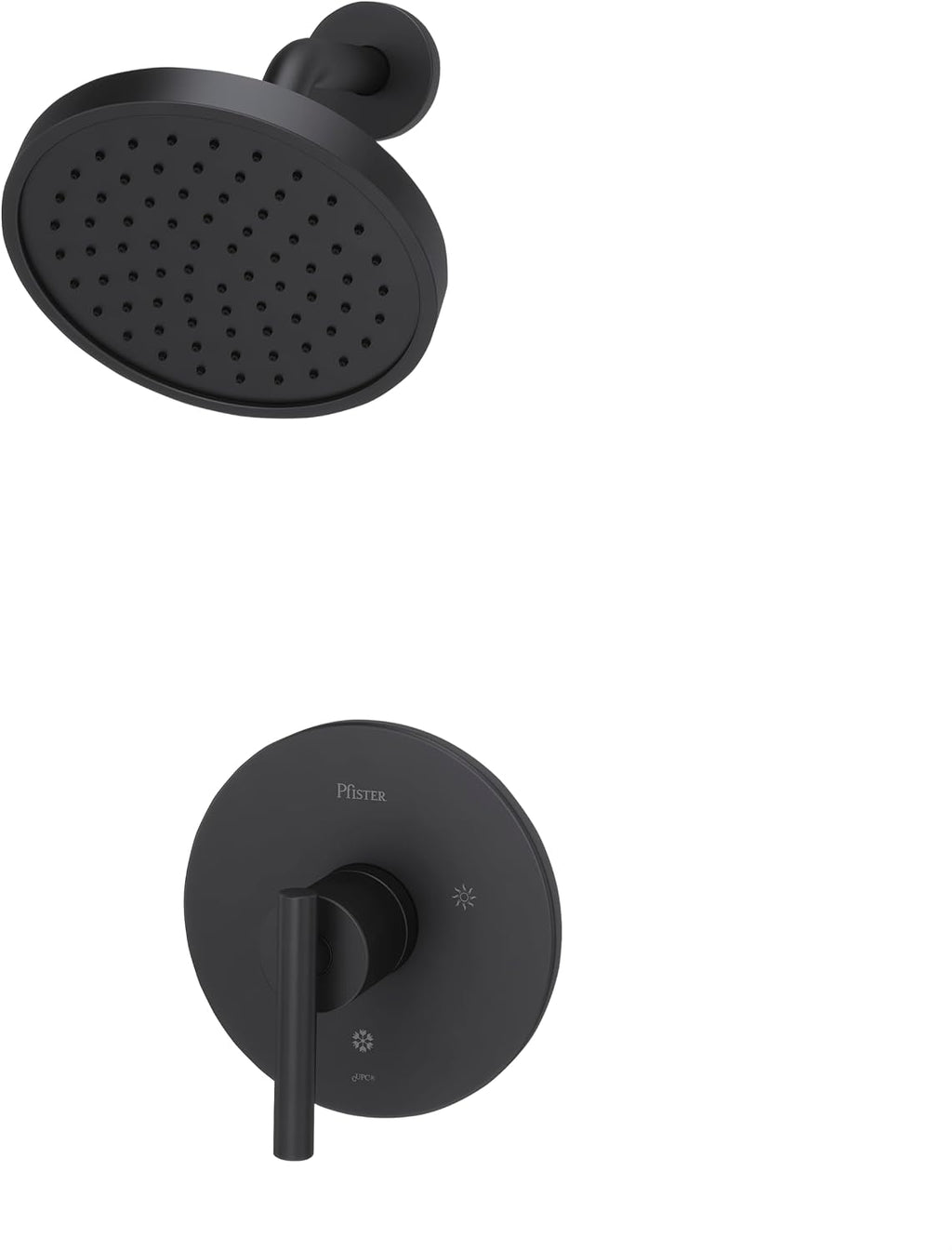 Pfister Contempra Bathroom Shower Faucet Matte Black (Valve not included) LG897NCB